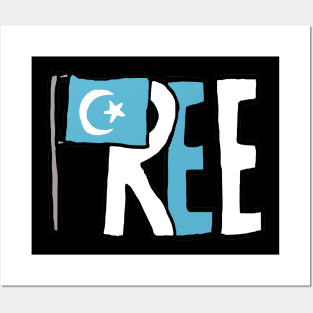 Free The Uyghurs Posters and Art